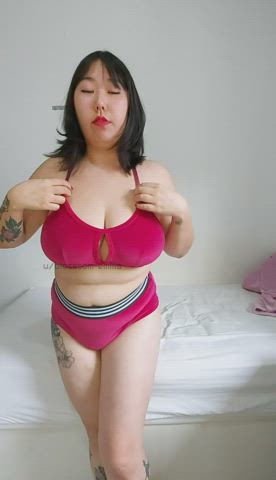 asian boobs chubby huge dildo natural natural tits strip striptease tits gif