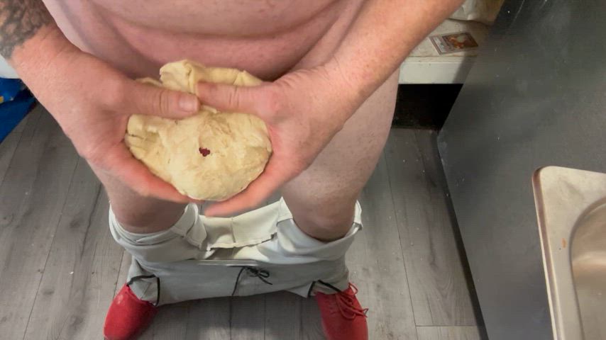 amateur cum cumshot food fetish male masturbation masturbating gif