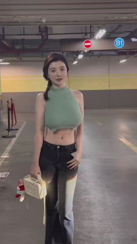 asian big tits chinese cute model gif