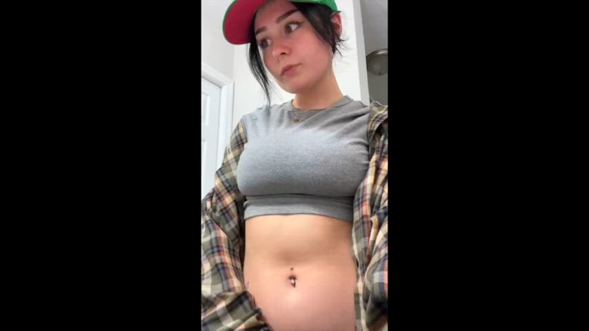 boobs busty lesbian natural natural tits petite tomboy wholesome gif