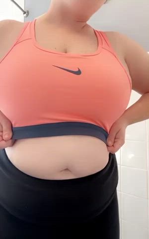 bbw big tits titty drop gif