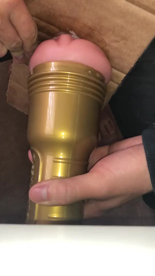 Flesh light slipping out of big Asian cock slow motion