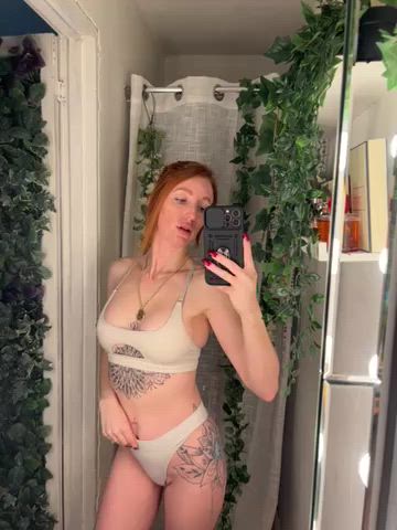 ass big tits tits onlyfans boobs pornstar redhead underwear gif