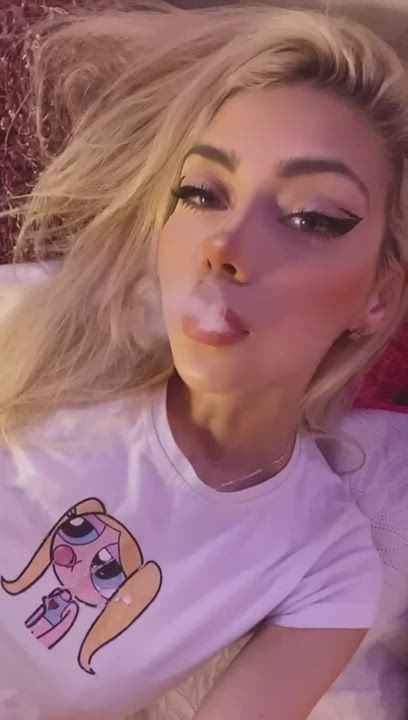 Latina Rubber Smoking Webcam gif