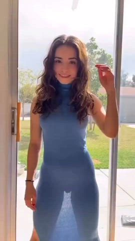 clothed curly hair curvy cute pussy pussy lips see through clothing teen gif