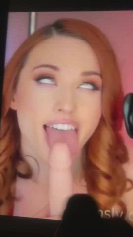 Cumming all over Amouranth