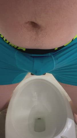 pee piss sissy underwear watersports gif