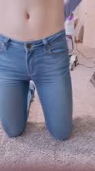 Cute Femboy Jeans Little Dick Sissy gif