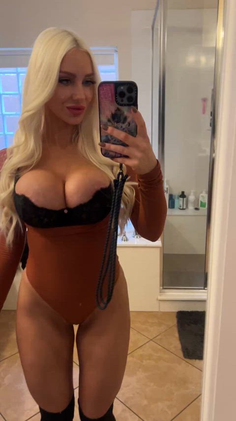 big tits bimbo blonde bodysuit cleavage fake tits huge tits thick thighs white girl