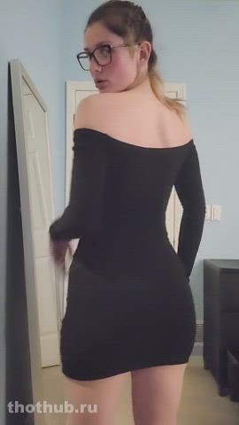 ass ass spread bending over booty glasses sensual thong twerking upskirt gif