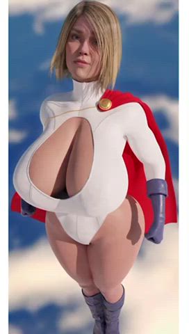 3D Animation Huge Tits Rule34 SFM See Through Clothing Solo Superheroine gif