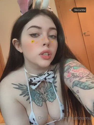cosplay cowgirl long hair onlyfans sensual tattoo gif