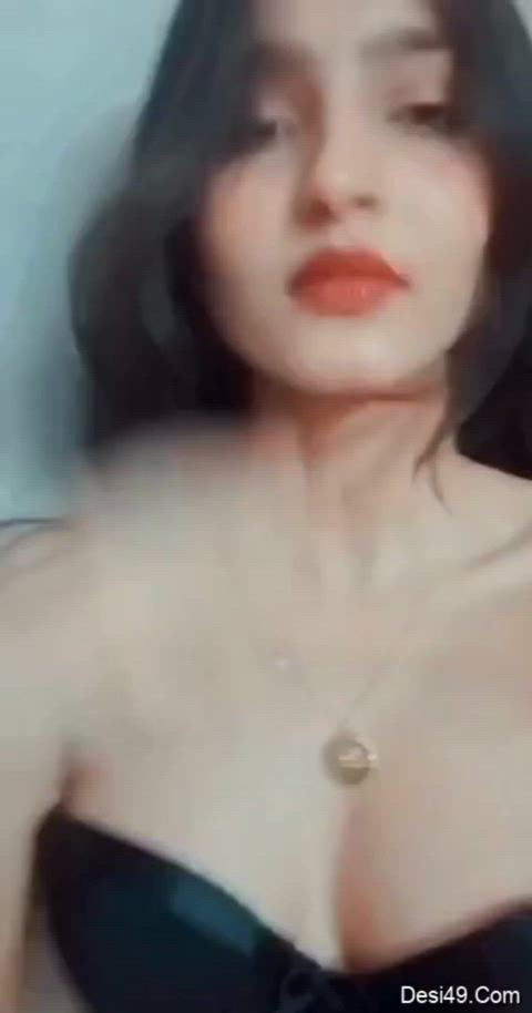 bra cute desi nipples selfie gif