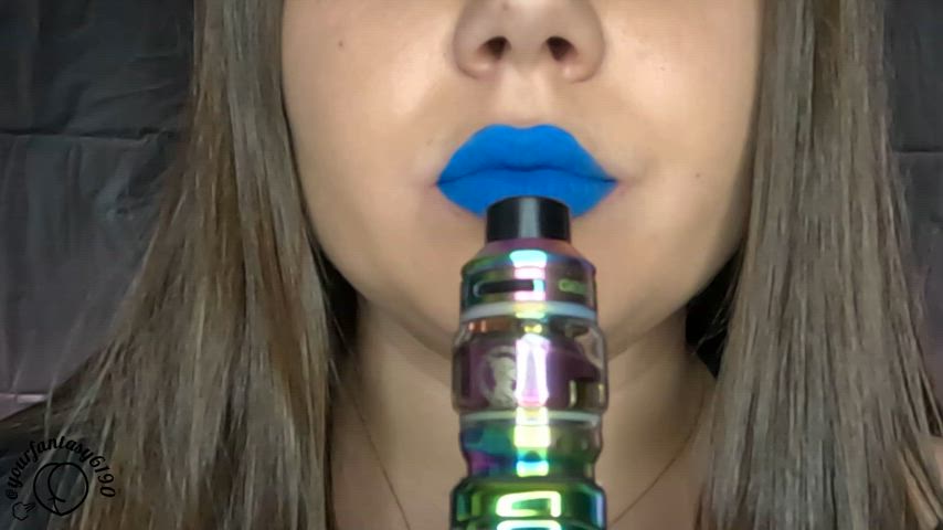 Cool blue lips, hot smoke, and endless possibilities