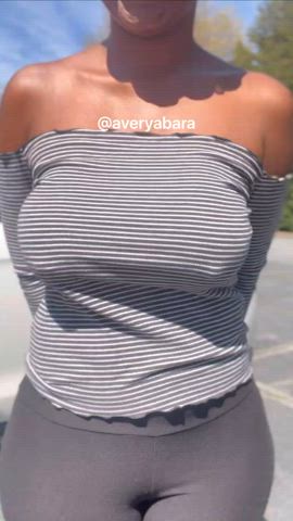 big tits ebony natural tits gif