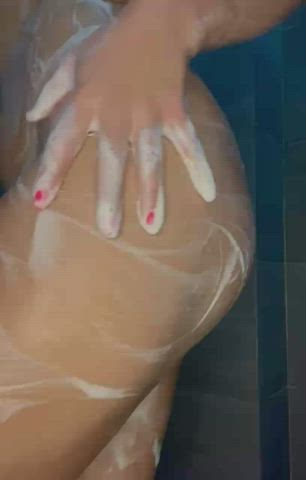 legs shower soapy gif
