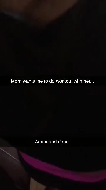 Workout with mom