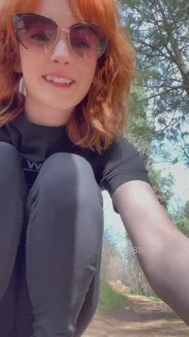 petite pussy redhead small tits gif