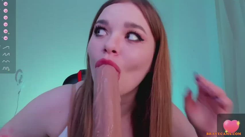 blowjob deepthroat dildo huge dildo gif