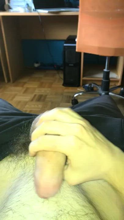 Cum Jerk Off Uncut gif