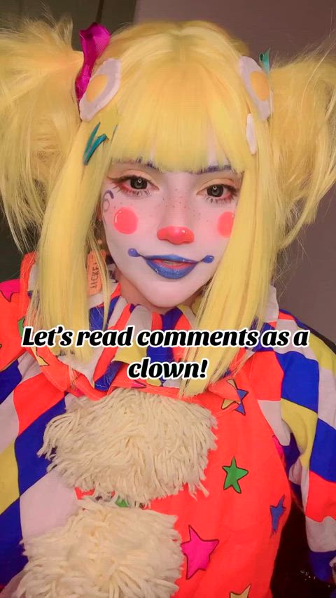 clown girl cute thick gif