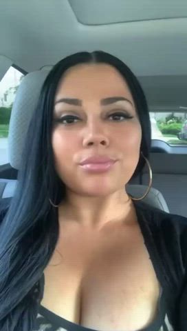 Big Tits Cleavage Latina Lips MILF gif