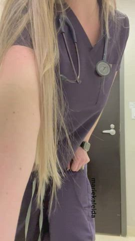 Did anyone order a horny, naughty night shift nurse? ;) [f]