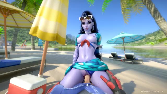 Widowmaker being sexy af in my favorite animation ever (Ellowas)