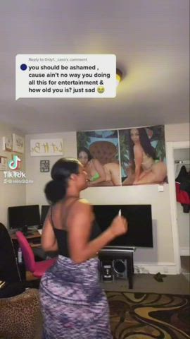 Amateur Ass Ass Clapping Big Ass Booty Ebony Homemade TikTok gif