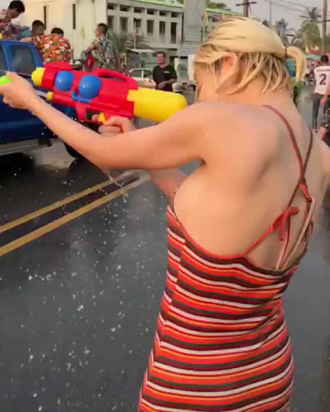 태국 송크란 축제 리얼로 즐기기!! ??? Happy #Songkran Days ! ??