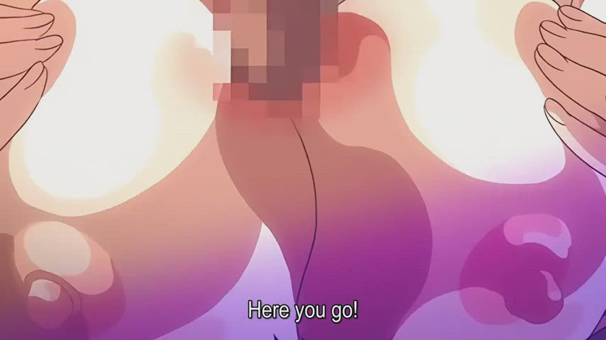 ahegao animation anime cum in mouth hardcore hentai pov titty fuck gif