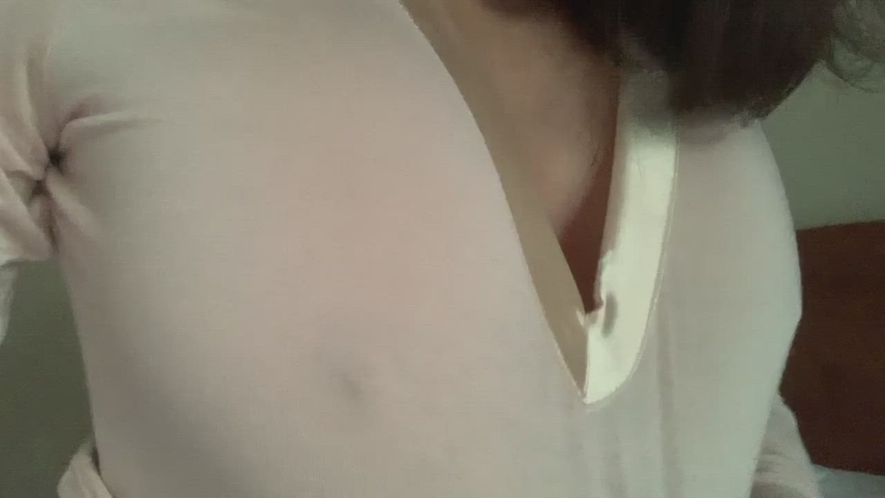 Big Tits Boobs Brunette gif