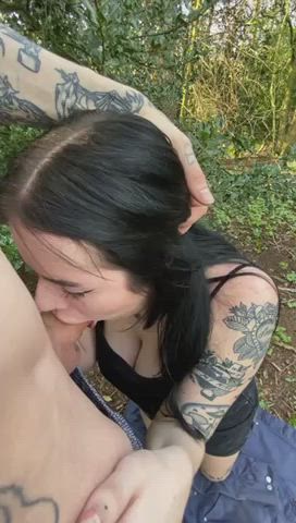 blowjob deepthroat pale tattoo gif