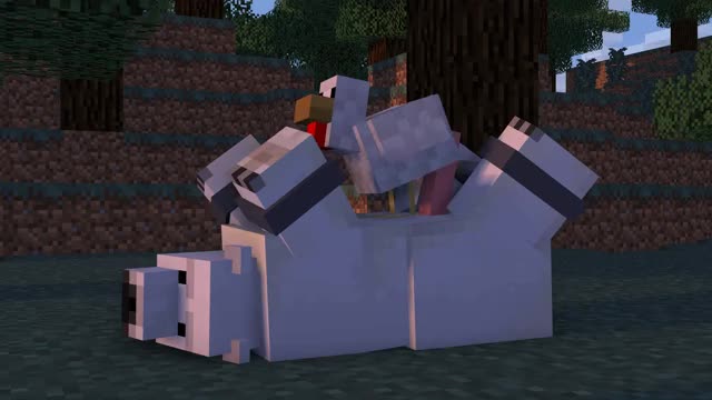 Chicken grinding on Polar Bear