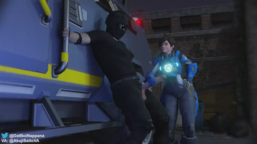 Overwatch Tracer Helps Out The Police 3D Hentai