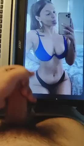 bikini body british jerk off redhead tribute gif