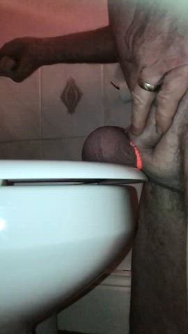 Toilet lid falling on balls