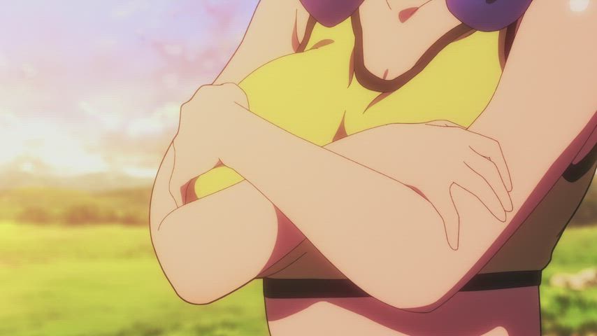 anime boobs bouncing tits ecchi gif