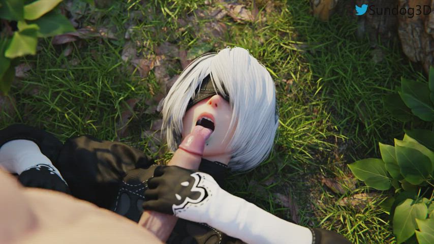 2B getting a facial (sundog)