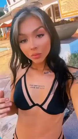 bikini cute fit petite tight wrestling gif