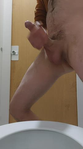 Cock Precum Public Toilet Porn GIF by kinkymale