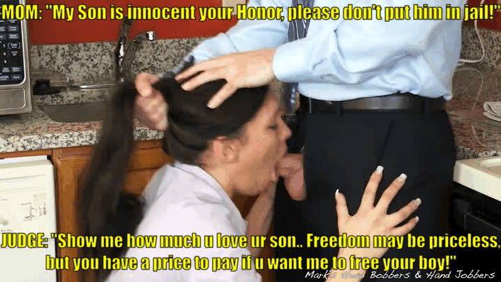 My Mom begs the Judge to not put me in jail - BJ GIF