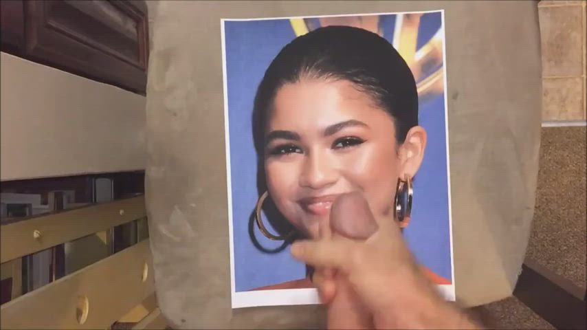 Cumshot Skinny Tribute Zendaya gif