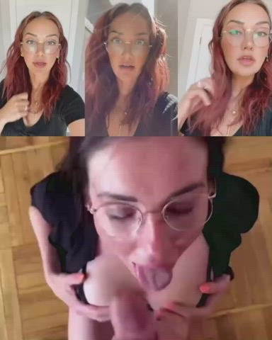 glasses latina redhead gif