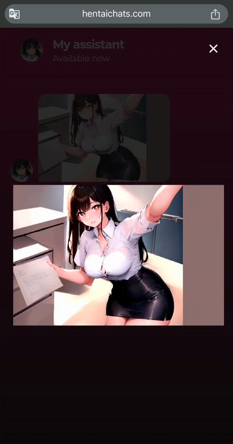 big tits boss hentai masturbating gif