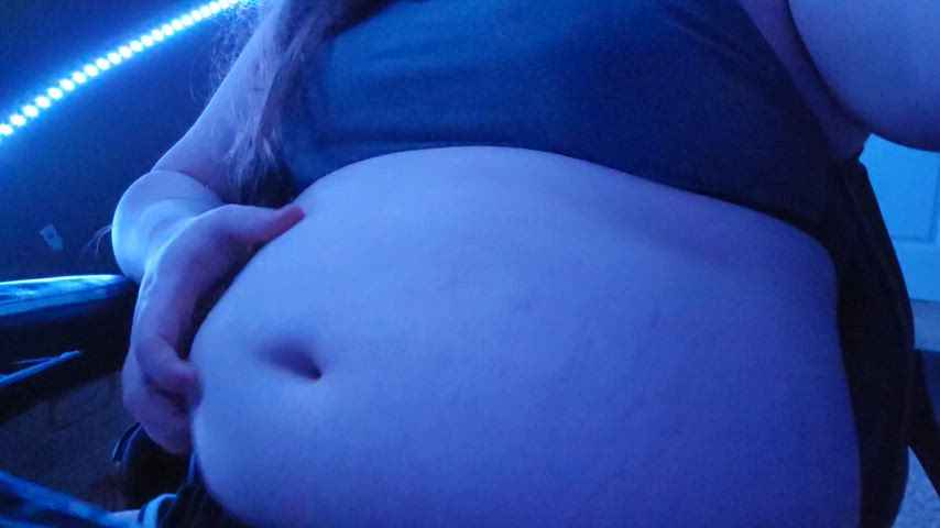 bbw feedee belly gif