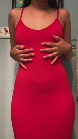 Want to see what's under my red dress? ?