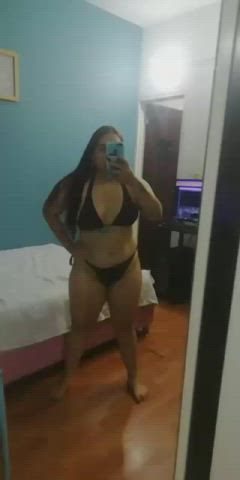bbw big ass camgirl curvy latina lingerie small tits webcam white girl gif