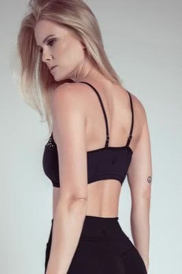 Star Sports Bra Black