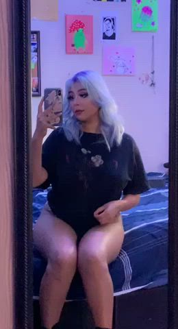 20 years old goth lingerie bbw curvy gif